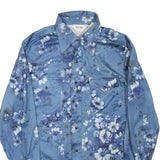 WRANGLER Mens Blue Floral Print Shirt M Long Sleeve Button Closure Stylish
