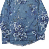WRANGLER Mens Blue Floral Print Shirt M Long Sleeve Button Closure Stylish
