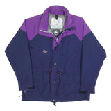 MAMMUT Mens Purple & Blue Outdoor Jacket L Polyester Blend Zip Pocketed