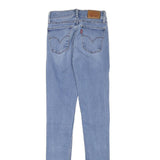 LEVI'S Womens Slim Light Blue Denim Jeans W20 L28 Zip Cotton Blend Skinny Fit