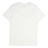 NIKE Mens White Swoosh T-Shirt S Short Sleeve Crew Neck Sports Casual