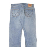 LEVI'S 501 Mens Jeans Blue Regular Straight Denim Medium W34 L32 Classic Button