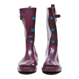 SERRA Wellie Boots Purple Synthetic Womens UK 8