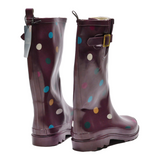 SERRA Wellie Boots Purple Synthetic Womens UK 8