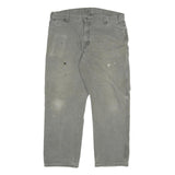DICKIES Mens Regular Fit Workwear Grey Denim Jeans W42 L32 Cotton Blend Zip