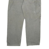 DICKIES Mens Regular Fit Workwear Grey Denim Jeans W42 L32 Cotton Blend Zip