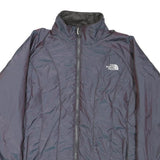 THE NORTH FACE Womens Grey Lightweight Jacket L Polyester Blend Zip Plain