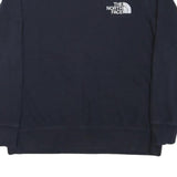 THE NORTH FACE Womens Navy Blue Crew Neck M Sweatshirt Cotton Blend Pullover