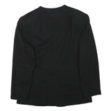 EPISODE Womens Black Wool Blend Embellished Button Jacket UK 10 Classic Fit