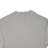 POLO RALPH LAUREN Womens Grey Plain Cotton Blend Jumper V-Neck Basic Knit XL