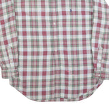 RALPH LAUREN Mens Red & Green Check Shirt L Button-Down Collar Cotton Blend