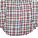 RALPH LAUREN Mens Red & Green Check Shirt L Button-Down Collar Cotton Blend