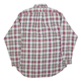 RALPH LAUREN Mens Red & Green Check Shirt L Button-Down Collar Cotton Blend