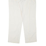GANT Mens Linen Blend White Regular Fit Straight Leg Trousers W37 L34 Classic