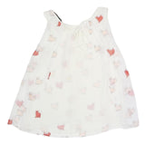 ZARA Womens White Printed Sleeveless Round Neck Top S Cat Pattern