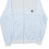 JEAN JACQUES BENSON Mens Light Blue & White Zip Up Jacket S Polyester Casual