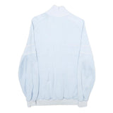 JEAN JACQUES BENSON Mens Light Blue & White Zip Up Jacket S Polyester Casual