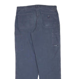 CARHARTT Mens Regular Fit Cotton Blend Blue Trousers W36 L34 Workwear Utility