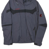 MAMMUT Womens Grey & Black Outdoor Jacket M Polyester Blend Zip Hooded