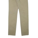 TOMMY HILFIGER Womens Cotton Blend Beige Slim Straight Trousers W30 L31