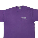 THE BEST Mens Purple Coach Armory Gymnastics Center Graphic T-Shirt L Short
