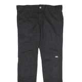 DICKIES Mens Black Slim Cotton Trousers W30 L32 Workwear Casual Zip Fastening
