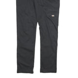 DICKIES Mens Black Slim Cotton Trousers W30 L32 Workwear Casual Zip Fastening
