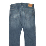 LEVI'S Mens Blue Regular Straight Denim Medium W36 L32 Classic Cotton Blend