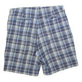 CHAPS Mens Blue & Yellow Plaid Casual Shorts XL W38 Cotton Blend Comfortable