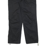 CRANE Womens Polyester Blend Black Relaxed Tapered Trousers W30 L30 Casual