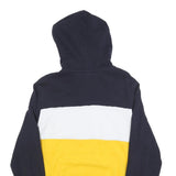 NAPAPIJRI Mens Blue & Yellow Cotton Blend Patterned Pullover Crew Neck Jumper L