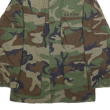 SELMA APPAREL CORP. Mens Green Brown Woodland Camo Classic Button Jacket S