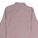 LEVI'S Mens Red & Blue Check Shirt L Cotton Long Sleeve Casual Button Shirt