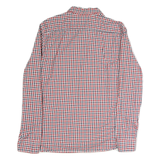 LEVI'S Mens Red & Blue Check Shirt L Cotton Long Sleeve Casual Button Shirt