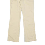 BARBOUR Womens Cotton Blend Beige Regular Straight Trousers W28 L29 Casual Wear