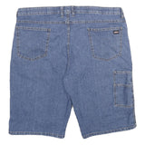 DICKIES Mens Denim Blue Carpenter Shorts XL W40 Cotton Blend Flexible Fit