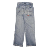 DOGNOSE Mens Relaxed Blue Denim Jeans W28 L31 Straight Cotton Blend Zip Casual