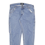 DICKIES Mens Relaxed Light Blue Denim Jeans W34 L29 Workwear Casual Zip Fly