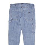 DICKIES Mens Relaxed Light Blue Denim Jeans W34 L29 Workwear Casual Zip Fly