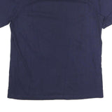 PUMA Mens Navy Blue Cotton T-Shirt L Short Sleeve Crew Neck Logo Print
