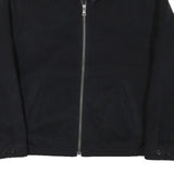 NAUTICA Mens Black Polyester Blend Zip Jacket M Casual Outerwear Plain