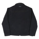 NAUTICA Mens Black Polyester Blend Zip Jacket M Casual Outerwear Plain