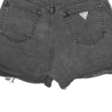 GUESS Womens Shorts Black Denim Distressed M W24 Ripped Casual Summer
