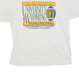 CHAMPION Mens White University Of Wyoming Graphic T-Shirt L Short Sleeve Crew