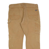 DICKIES Mens Jeans Beige Relaxed Straight Denim W38 L30 Workwear Zip Pocket