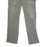DICKIES Mens Cotton Blend Grey Regular Fit Straight Leg Trousers W34 L32
