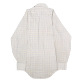 ARROW Mens Beige Check Shirt L Classic Long Sleeve Button Collar