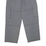 LP LIMITS Mens Grey Regular Fit Cargo Trousers W20 L32 Drawstring Casual Pants