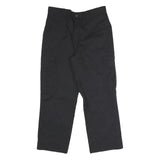 DICKIES Mens Cotton Blend Black Regular Cargo Trousers W29 L25 Workwear Zip