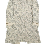 PINKO Womens Beige Floral Cotton Blend Button Jacket UK 12 Spring Casual